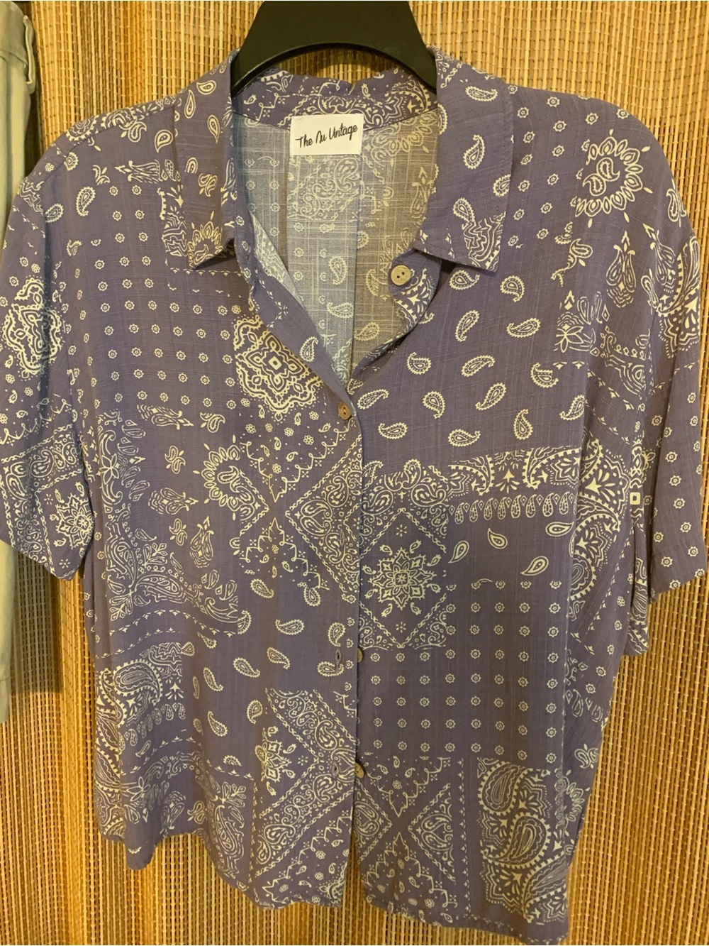 The Nu Vintage Women’s Purple Paisley Print Shirt